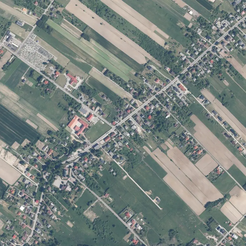 Zdjęcie lotnicze Jerzmanowic-Przegini